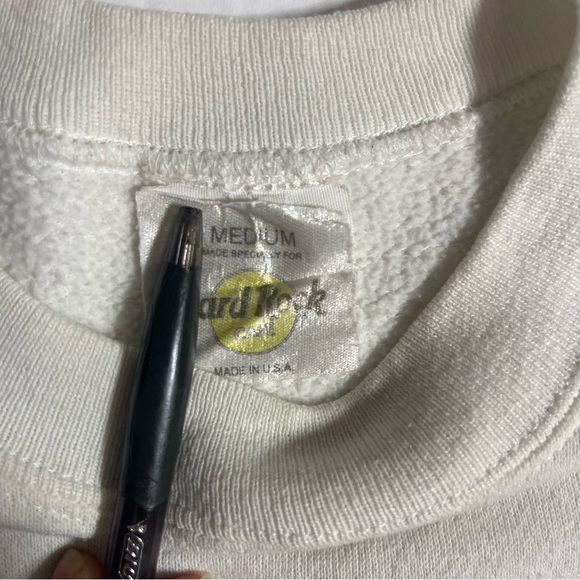 90’s Rare Hard Rock Cafe Orlando SAVE THE PLANET Sweatshirt Size Medium Vintage - Picture 3 of 7